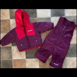 Like new Columbia baby snowsuit
